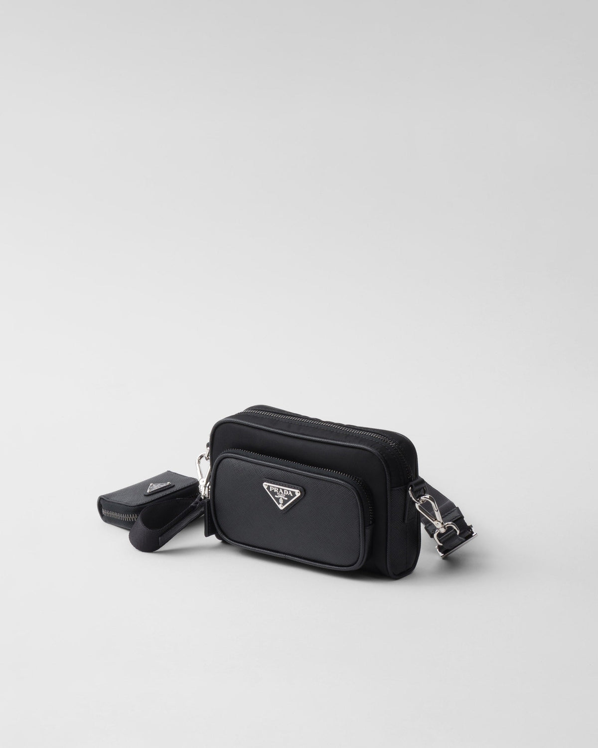 Sac porté épaule en Re-Nylon et cuir Saffiano - #2