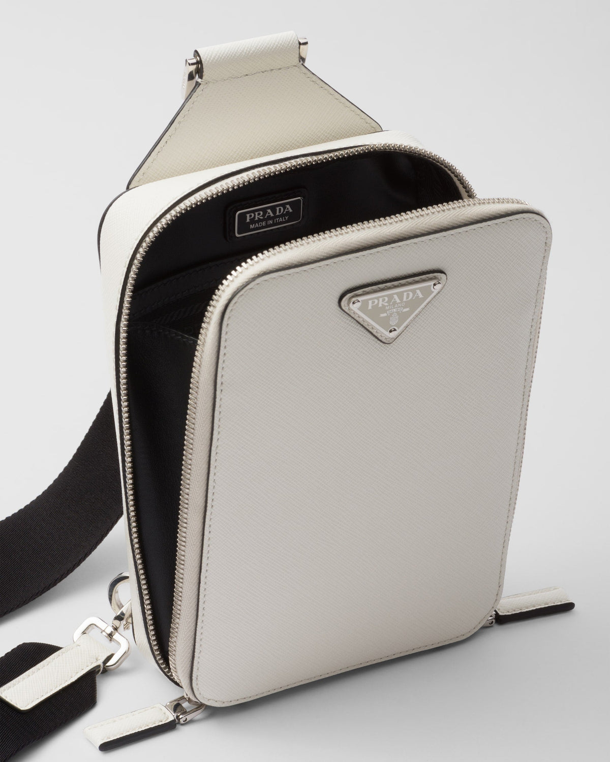Sac Prada Brique en cuir Saffiano - #1