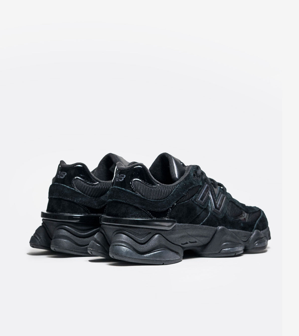 New Balance 9060 Triple Black Patent — photo 3