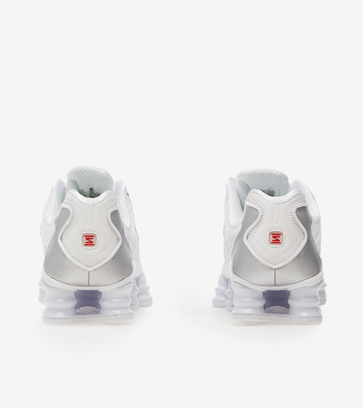 Nike Shox TL White Metallic Silver Max Orange (Women's) — photo 2
