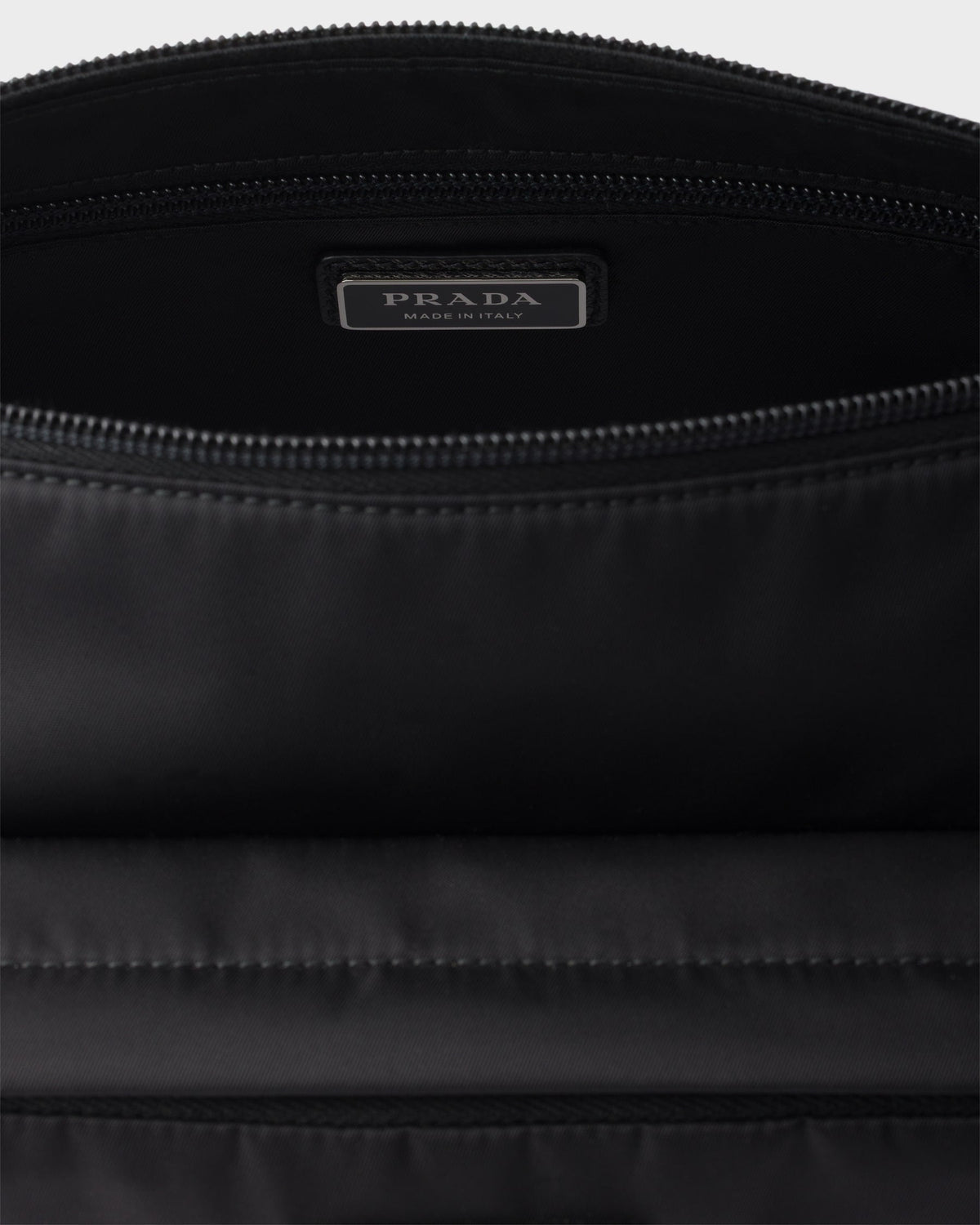 Sac de taille moyenne porté épaule en Re-Nylon et cuir Saffiano - #1