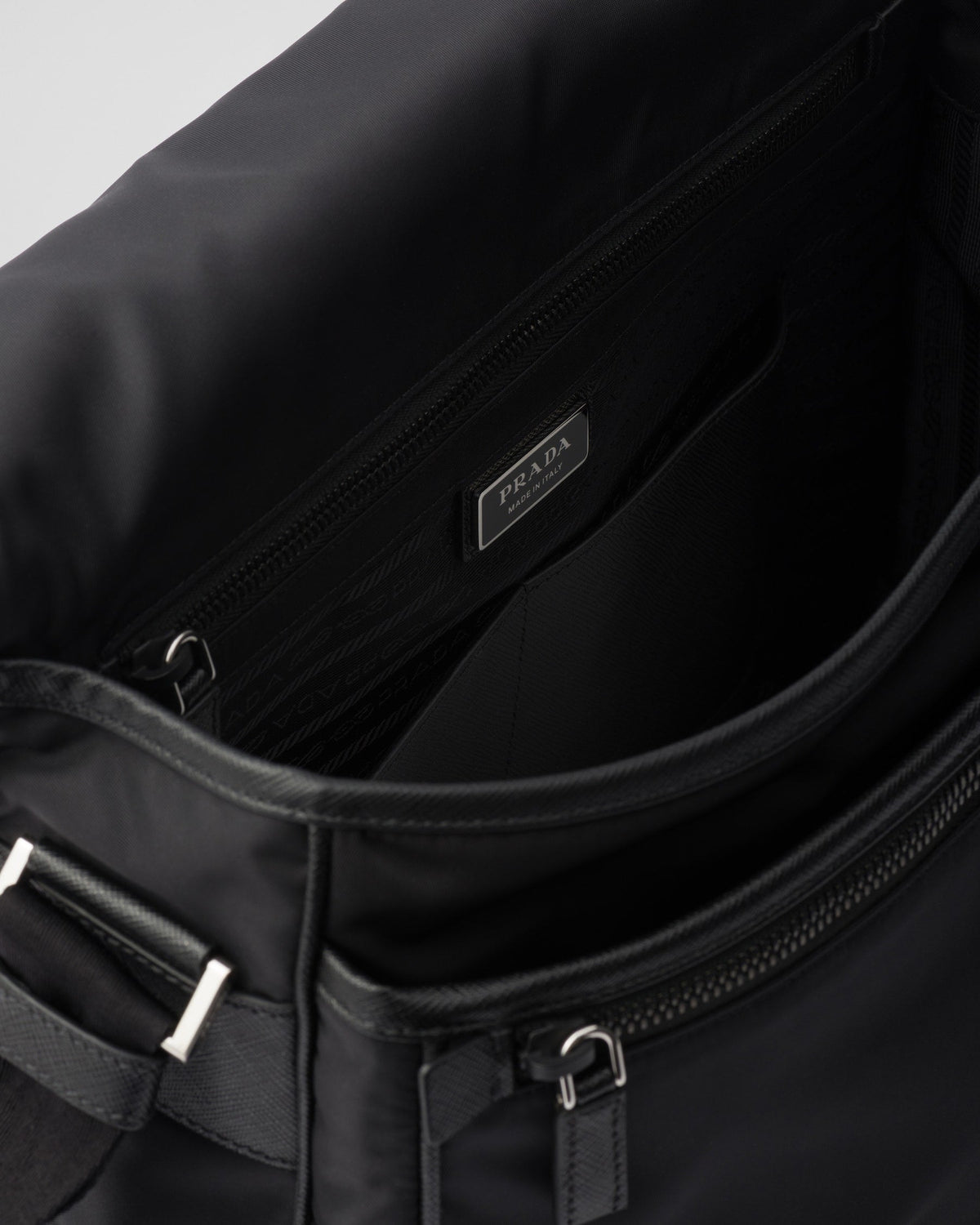 Sac porté épaule en Re-Nylon et cuir Saffiano - #9