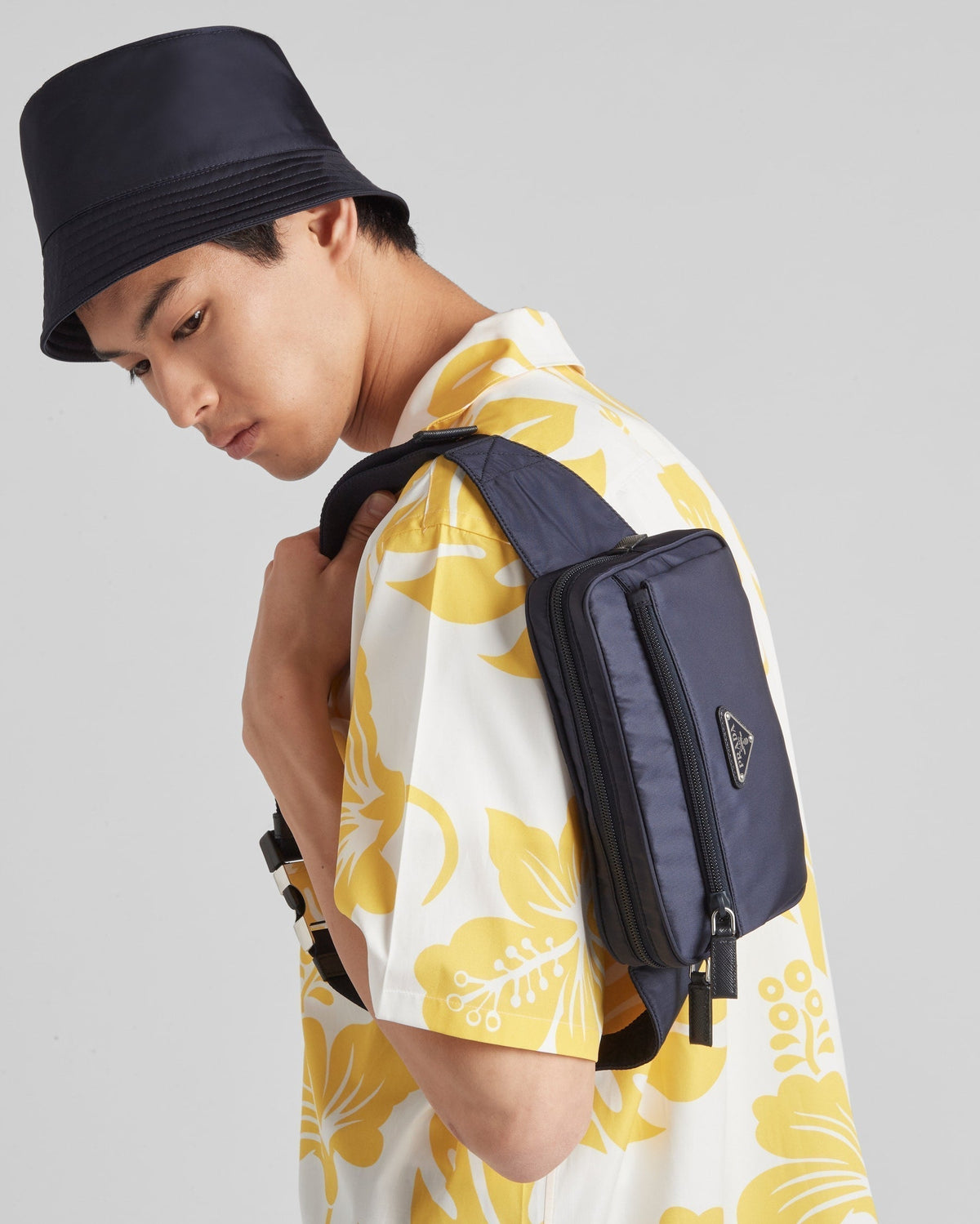 Sac banane en Re-Nylon et cuir Saffiano - #2