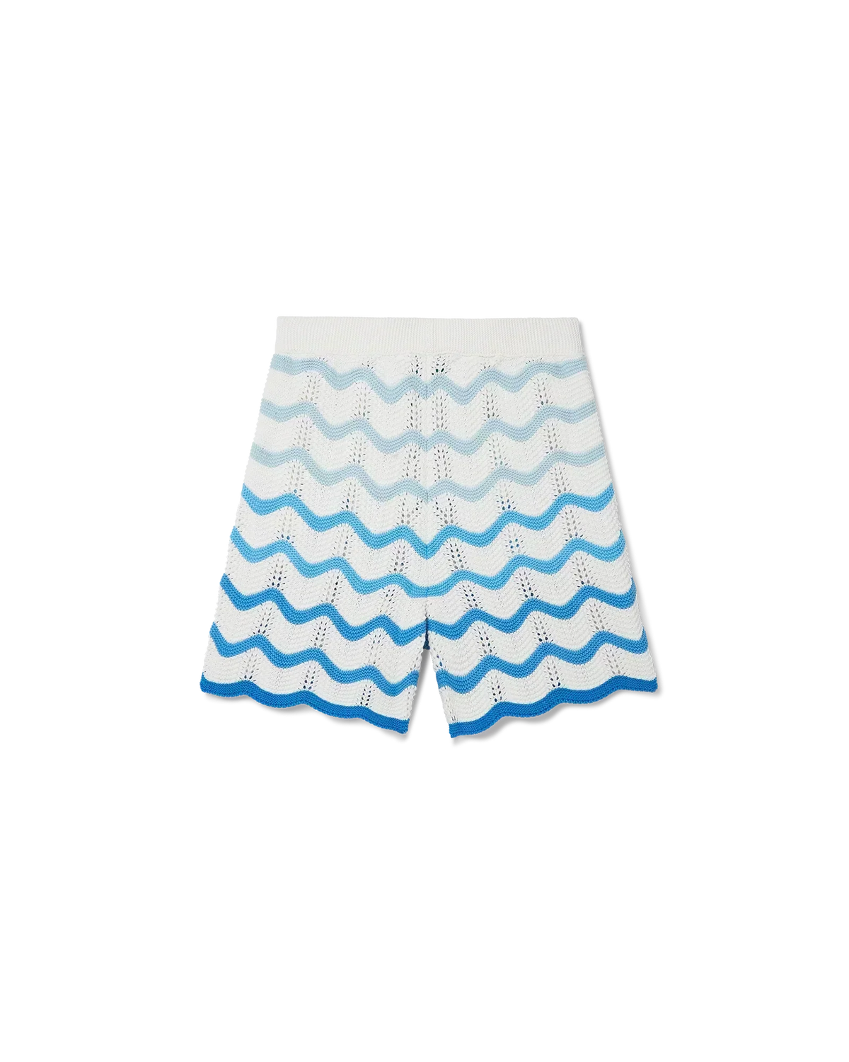 Wavy Gradient Crochet Shorts - casablanca