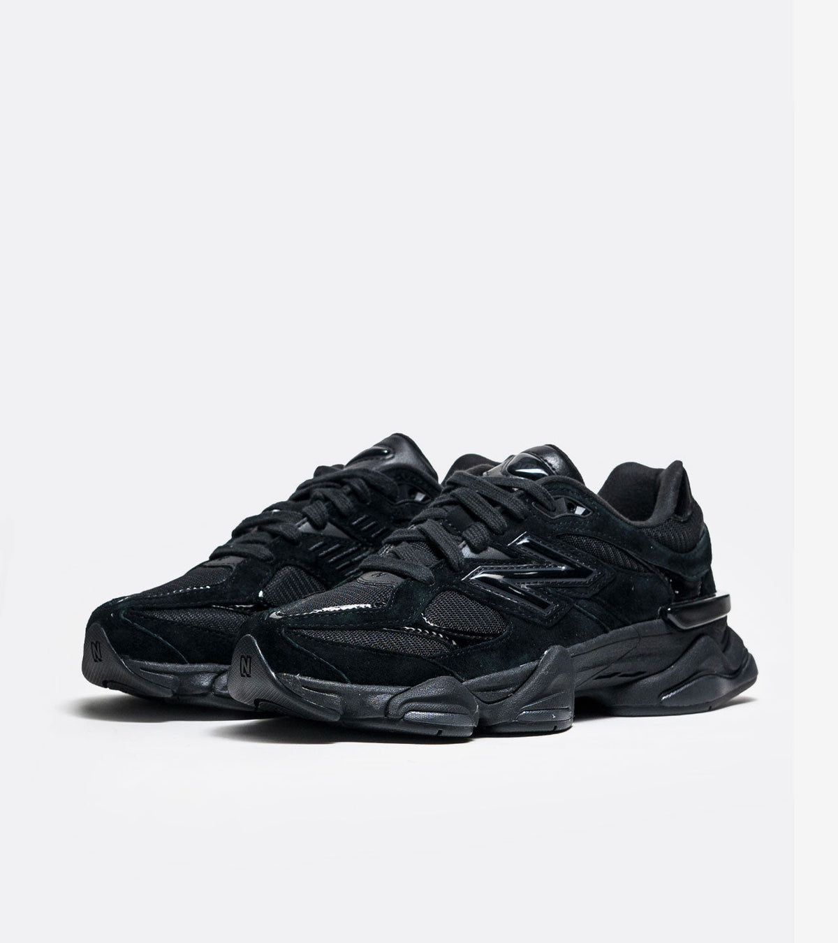 New Balance 9060 Triple Black Patent — photo 2