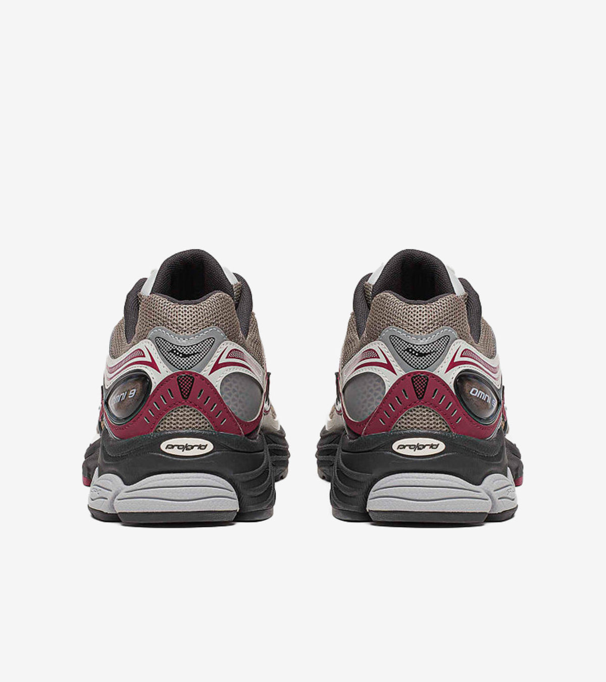 Saucony ProGrid Omni 9 Tomorrow, Meet Yesterday Pack Tan Maroon — photo 3