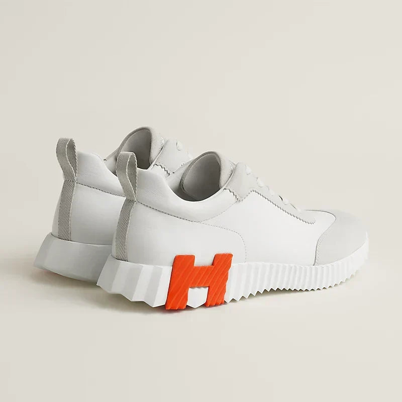 Sneakers Hermès blanc / orange